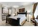 Comfortable bedroom featuring a kitchenette, natural light, and elegant decor at 1717 N Decatur Ne Rd # 214, Atlanta, GA 30307
