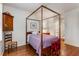 Well appointed bedroom with four poster bed, wood floors, and lots of light at 1717 N Decatur Ne Rd # 214, Atlanta, GA 30307