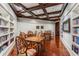 Elegant game room and library with beautiful bookshelves and a checkerboard table at 1717 N Decatur Ne Rd # 214, Atlanta, GA 30307