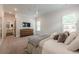 Bedroom suite featuring plush carpeting, natural light, and neutral decor at 2360 Charleston Manor Ln, Suwanee, GA 30024