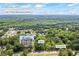 This aerial view showcases the property's proximity to Love T. Nolan Elementary School, surrounded by lush greenery at 6895 Smoke Ridge Dr, Atlanta, GA 30349