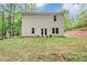 Back of home features a clean lawn and double doors leading into the house at 191 Davis Ct, Hiram, GA 30141