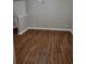Dining area with dark hardwood floors and white trim at 1103 Waldrop Pl, Decatur, GA 30034