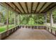 Screened porch overlooking a green backyard, offering an ideal space for outdoor relaxation at 2757 Shelley Ln, Ellenwood, GA 30294