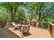 Relaxing back deck with wood floors and seating area at 1028 Amsterdam Ne Ave, Atlanta, GA 30306