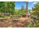 Backyard playground area featuring a picnic table and swing set, perfect for outdoor Gathering activities at 1028 Amsterdam Ne Ave, Atlanta, GA 30306