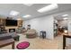 Basement room with television and fireplace at 5077 Newpark Nw Dr, Acworth, GA 30101