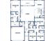 Detailed floor plan showcasing the layout of the home's bedrooms, bathrooms, and living spaces at 5344 Flat Rock Pt, Stonecrest, GA 30038