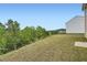 Expansive backyard with a gentle slope and lush greenery, offering natural beauty at 33 Oxford Ln, Kingston, GA 30145