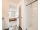 Bathroom with a shower, and a view into the bedroom, creating an open and inviting space at 33 Oxford Ln, Kingston, GA 30145