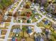 Neighborhood aerial view highlights home's location within a vibrant community at 3775 Reston Ln, Decatur, GA 30034