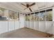 Enclosed back porch with a ceiling fan and views of the backyard at 3775 Reston Ln, Decatur, GA 30034