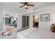 Bedroom with exercise room and ensuite bathroom, bright and airy at 11660 Crabapple Rd, Roswell, GA 30075