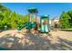 Charming play area for children with slides and other playground equipment, all in a safe environment at 155 Marlow Dr, Woodstock, GA 30188