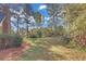 Spacious backyard with mature trees and landscaping at 1559 Norwood Dr, Lilburn, GA 30047
