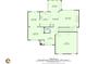 Detailed floor plan showcasing the layout of the home with clearly labeled rooms and dimensions at 529 Wintergreen Way, Canton, GA 30115