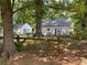 The backyard features a cozy seating area and a rustic wooden fence at 212 South Se Ave, Marietta, GA 30060