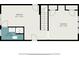Upstairs floor plan with bedroom dimensions including a layout with one bathroom and two bedrooms at 212 South Se Ave, Marietta, GA 30060