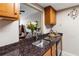Kitchen bar overlooking living space, showcasing stylish countertops and cabinetry at 1280 W Peachtree Nw St # 810, Atlanta, GA 30309