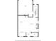 First-floor layout, with kitchen, living room, dining area, bathroom and garage at 1436 Belmont Ave, Smyrna, GA 30080