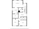 Second-floor layout of the home featuring the primary bedroom, bath, laundry, and bedrooms at 1436 Belmont Ave, Smyrna, GA 30080