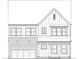 Exterior elevation showcasing a two-story home with a brick garage and covered entry at 200 Dawson Dr, Woodstock, GA 30188