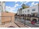 Exterior shot of the deck with wood privacy screen and railing at 2335 Mason Dr # D27, Atlanta, GA 30316