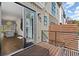Exterior view from the deck to the open sliding glass door at 2335 Mason Dr # D27, Atlanta, GA 30316