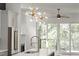 Bright kitchen features pendant lights, stainless appliances, and a sink overlooking the backyard at 2335 Mason Dr # D27, Atlanta, GA 30316