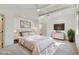 Bright main bedroom featuring a ceiling fan, recessed lighting, and modern furniture at 2934 Wendover St, Marietta, GA 30062