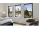 Bedroom windows showcase a stunning city skyline, flooding the room with natural light at 420-D Parkway Ne Dr, Atlanta, GA 30308