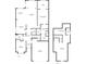 Detailed floor plan showcasing the layout of the home, including room dimensions at 832 Chalet Hls, Mcdonough, GA 30253
