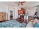 Spacious living area featuring hardwood floors and views of kitchen at 57 Forsyth Nw St # 12B, Atlanta, GA 30303