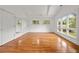 Large bedroom offers hardwood floors, ample closet space, vaulted ceilings, and lots of natural light at 2824 Tupelo Se St, Atlanta, GA 30317