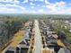 Birds-eye view of an attractive, quiet neighborhood with a lush, green backdrop at 485 St Annes Pl, Covington, GA 30016