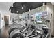 Community gym with multiple treadmills and ellipticals, offering a great view of the city at 860 Peachtree Ne St # 909, Atlanta, GA 30308