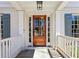 Inviting front entrance with a beautiful wood door and sidelights at 4627 Angelo Ne Dr, Atlanta, GA 30319