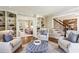 Comfortable living room with built-in bookshelves and natural light at 4627 Angelo Ne Dr, Atlanta, GA 30319