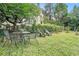 Lush backyard with mature trees, patio set, and well-maintained lawn at 70 Old Ivy Ne Rd # 29, Atlanta, GA 30342