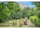 Backyard garden featuring lush trees and an American flag at 70 Old Ivy Ne Rd # 29, Atlanta, GA 30342
