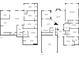 Detailed floor plan showcasing the layout of the home with sizes listed at 9889 Between The Grns, Villa Rica, GA 30180