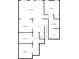 Detailed floor plan of the basement layout showing rooms, hallways, and utility areas at 208 Idylwilde Way, Canton, GA 30115