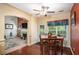 Breakfast nook is adjacent to living room and has a large window at 25 Skylar Dr, Covington, GA 30016