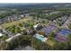 Aerial view of community amenities including a pool, tennis courts and manicured landscaping at 506 Tallapoosa Trl, Woodstock, GA 30188