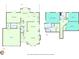 Detailed floorplan showcasing the layout of this two-story home, including bedrooms, bathrooms, and living areas at 1922 Knipe Sw Dr, Marietta, GA 30064