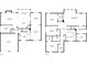 Combined first and second-floor floor plans showing bedroom, living room, kitchen, and garage areas at 1314 Durham Ter, Mcdonough, GA 30252