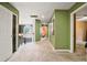 Upstairs hallway with unique design elements, connecting different areas of the house, enhancing architectural appeal at 1314 Durham Ter, Mcdonough, GA 30252