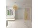 Bright bathroom features marble floors, statement lighting, sleek vanity, and a glass-enclosed shower at 260 Mayfield Rd, Alpharetta, GA 30009