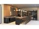 Outdoor kitchen features bar seating, wood slat backsplash, stainless steel appliances and ample lighting at 260 Mayfield Rd, Alpharetta, GA 30009