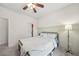 Modern bedroom with board and batten accent wall and lots of space at 302 Braswell Ct, Woodstock, GA 30188